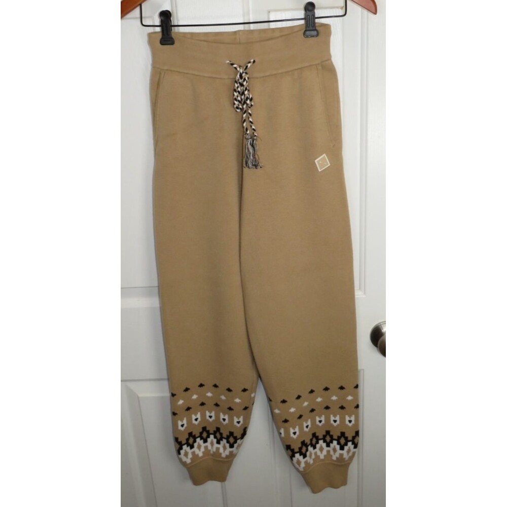 THE UPSIDE x VERONICA BEARD Fairbanks JoJo Knit Jogger Pants Khaki Size XS/US 4